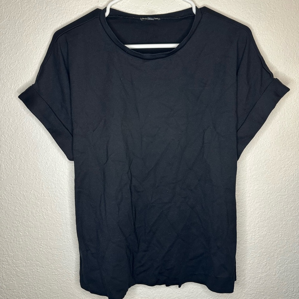 Express Black Women's Top with Tie
